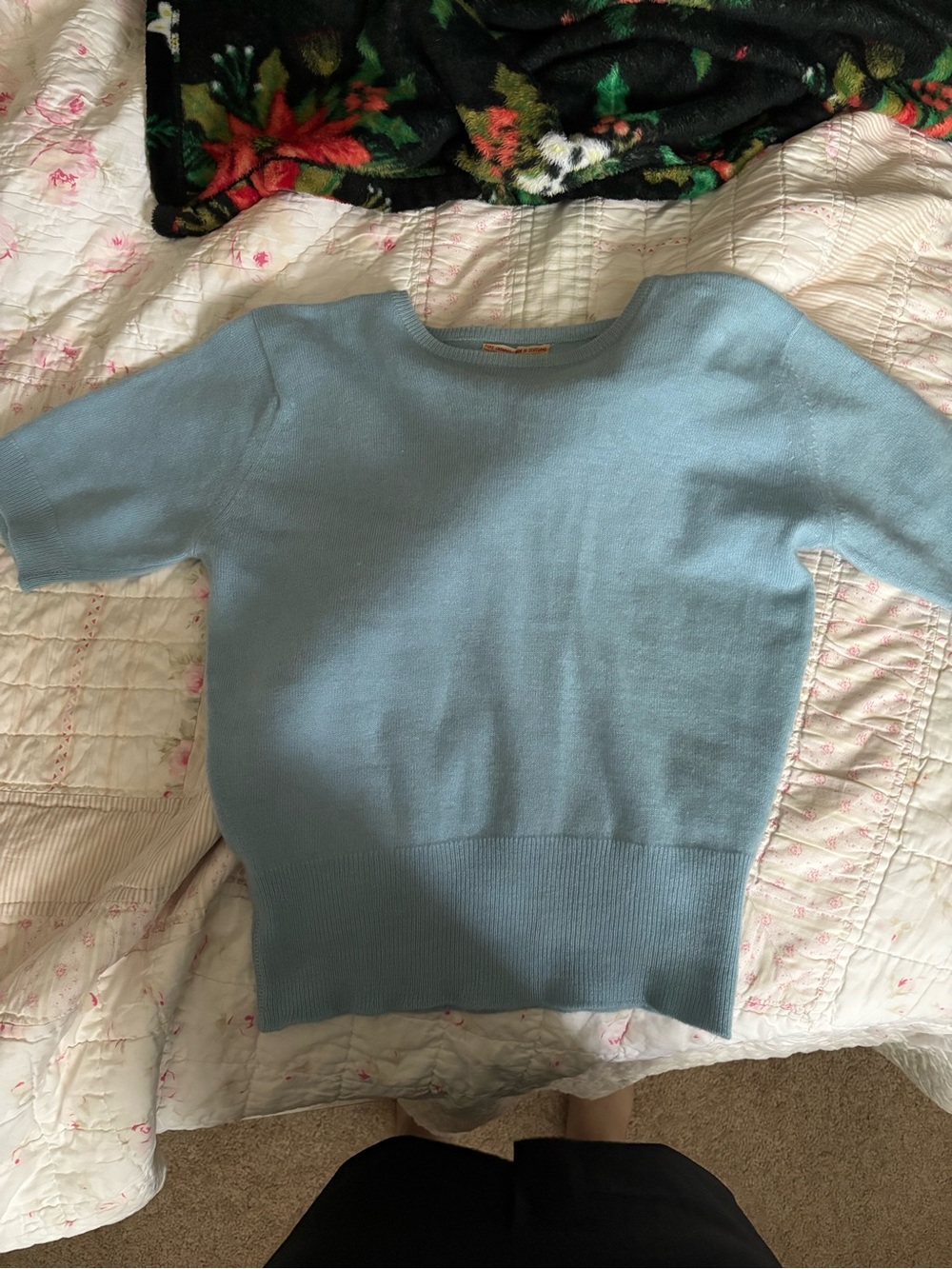 Vintage 60’s pringles of Scotland cashmere short sleeve sweater
